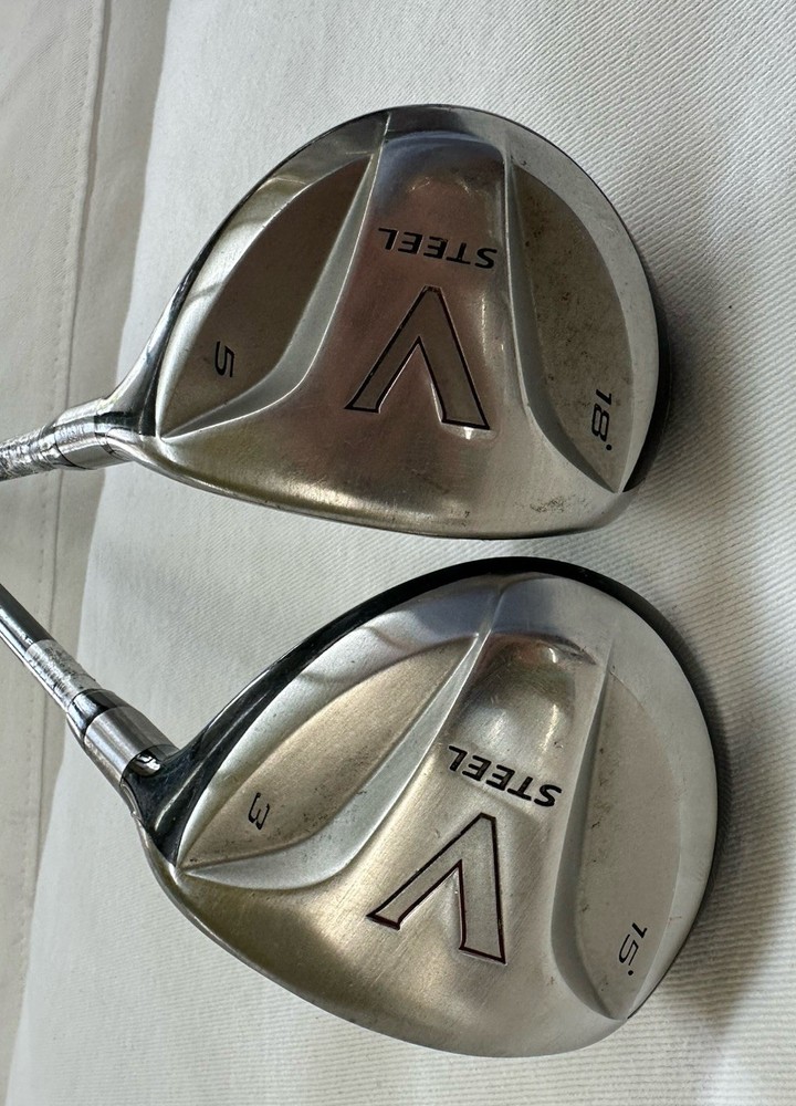 Taylormade V-Steel Fairway Woods 3 & 5  Reg Flex Right Hand