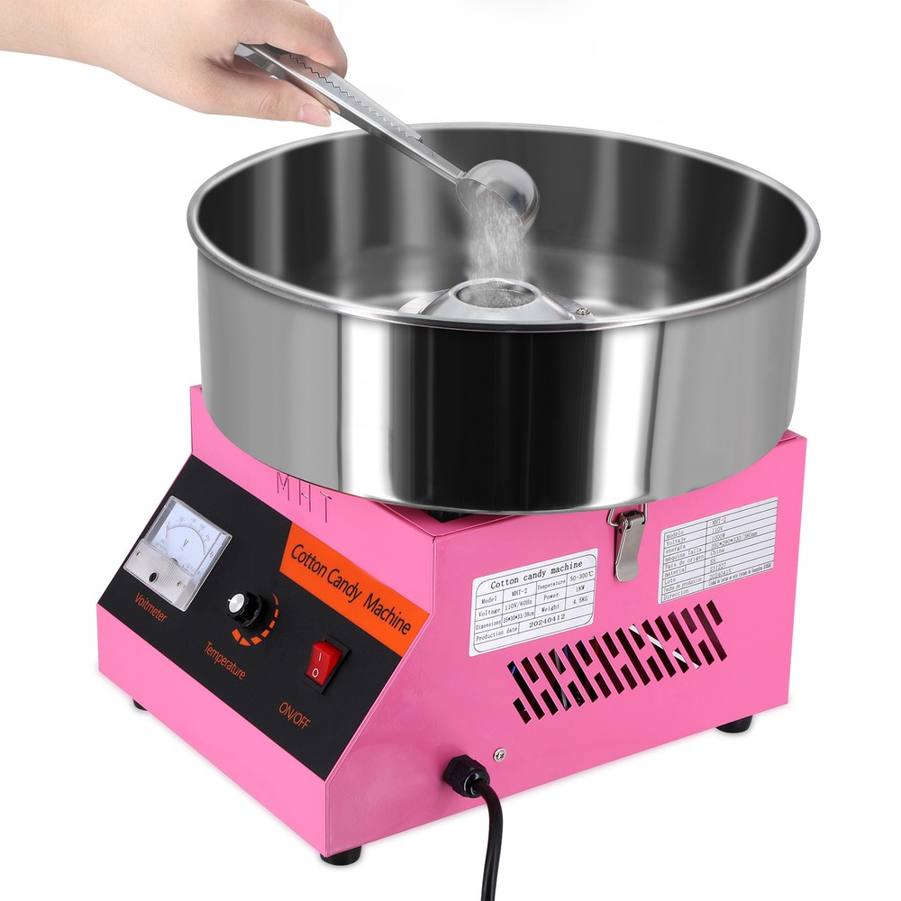 Commercial Cotton Candy Machine 1000W Electric Cotton Candy Machine, 110V US