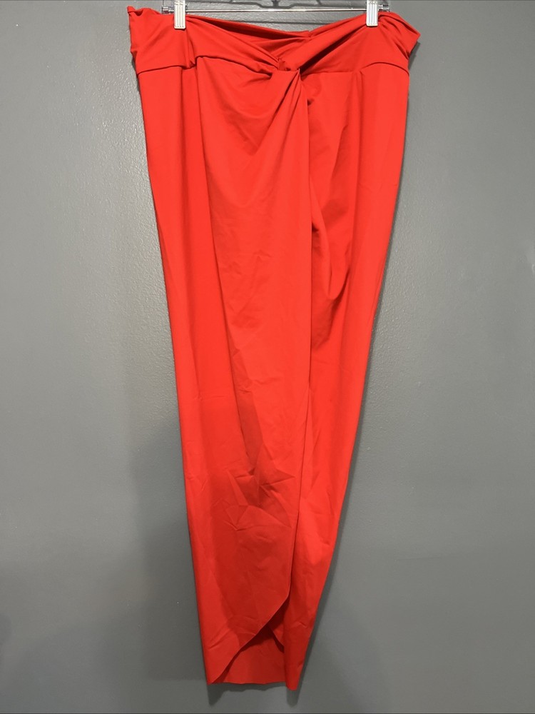 Skims Recycled Swim Sarong Skirt Size 2X Ruby