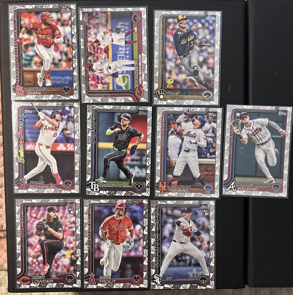 2025 Topps - Spring Training Border Parallel  (Lot of 10) - Vets, RCs, Stars