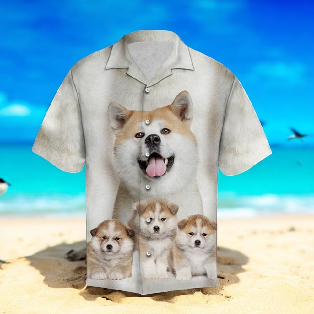 Akita Inu Great Hawaiian Shirt