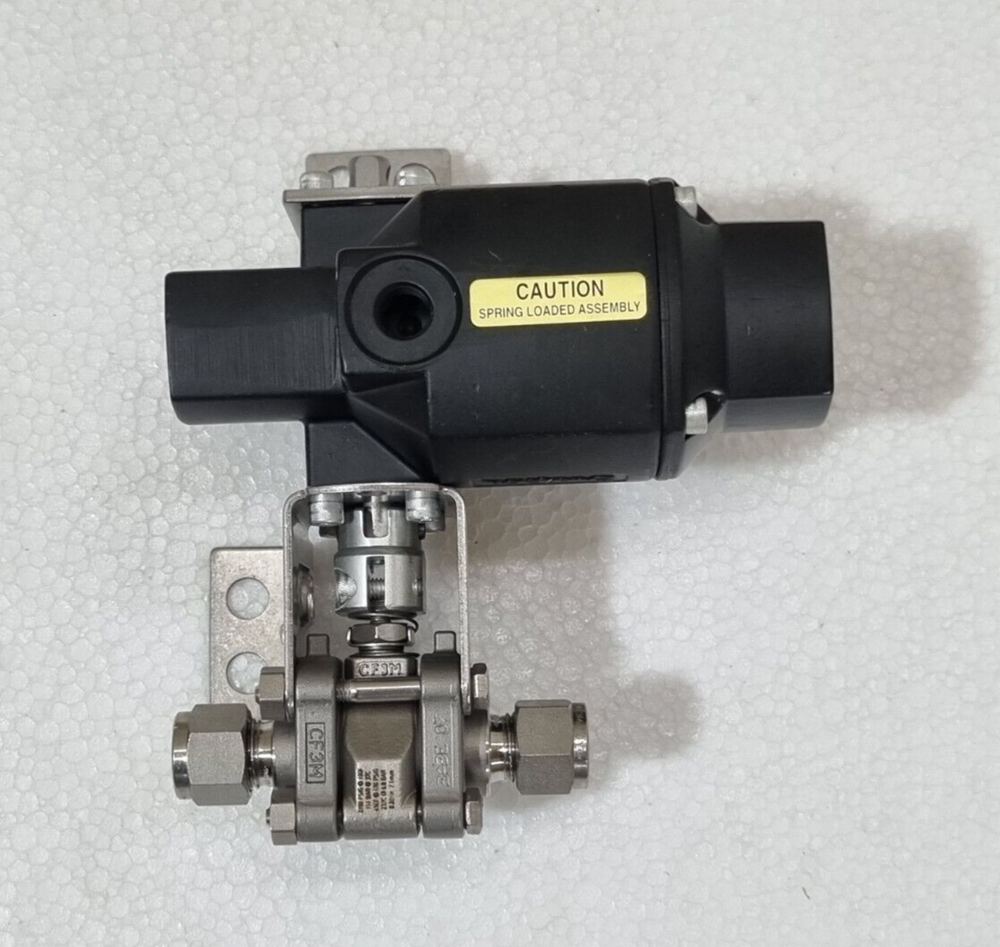 SWAGELOK MS-131-SR ACTUATOR, SS-62TS6-31C 3 PIECE 60 SERIES BALL VALVE, 3/8