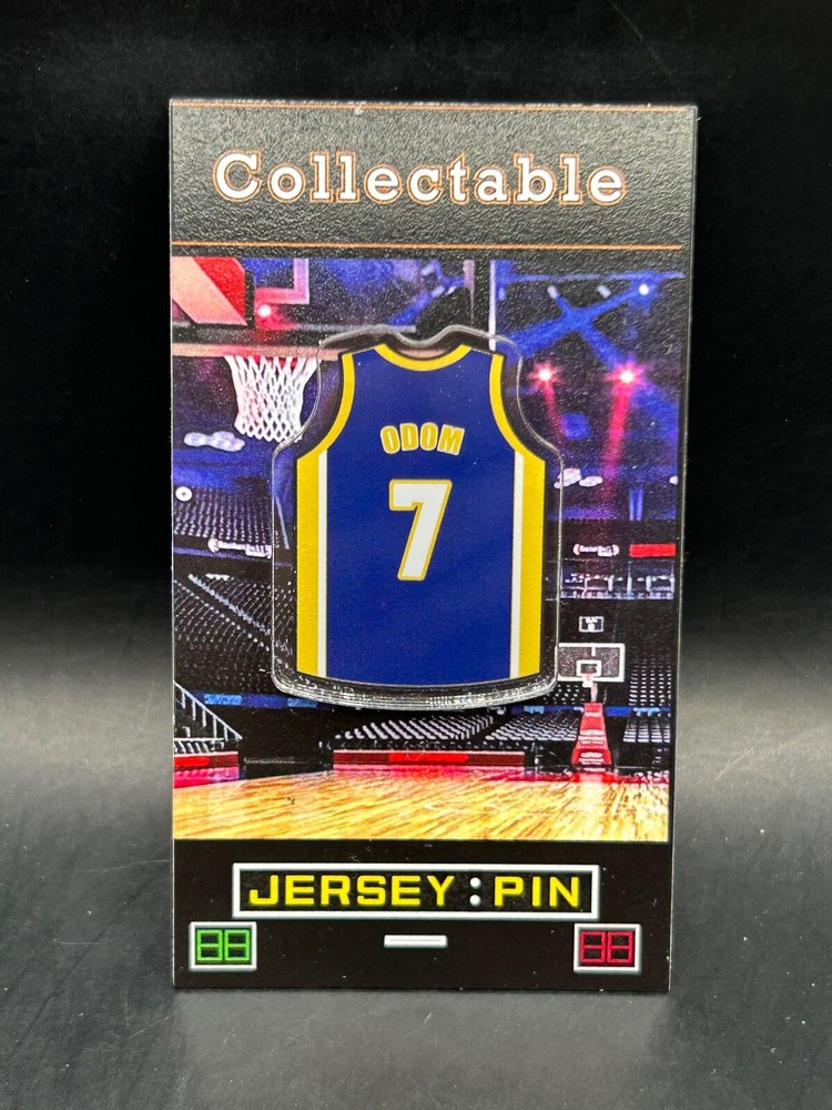 Los Angeles Lakers Lamar Odom Jersey Lapel Pin Showtime Collectible  