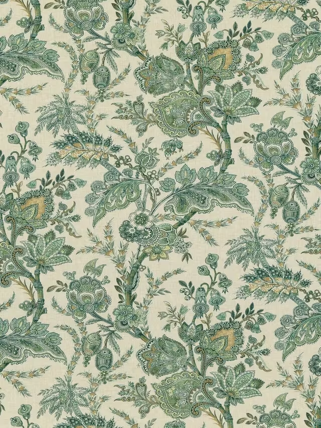 GP & J Baker Jewel Indienne Emerald Fabric 1.85 metres (RRP £129 per metre)