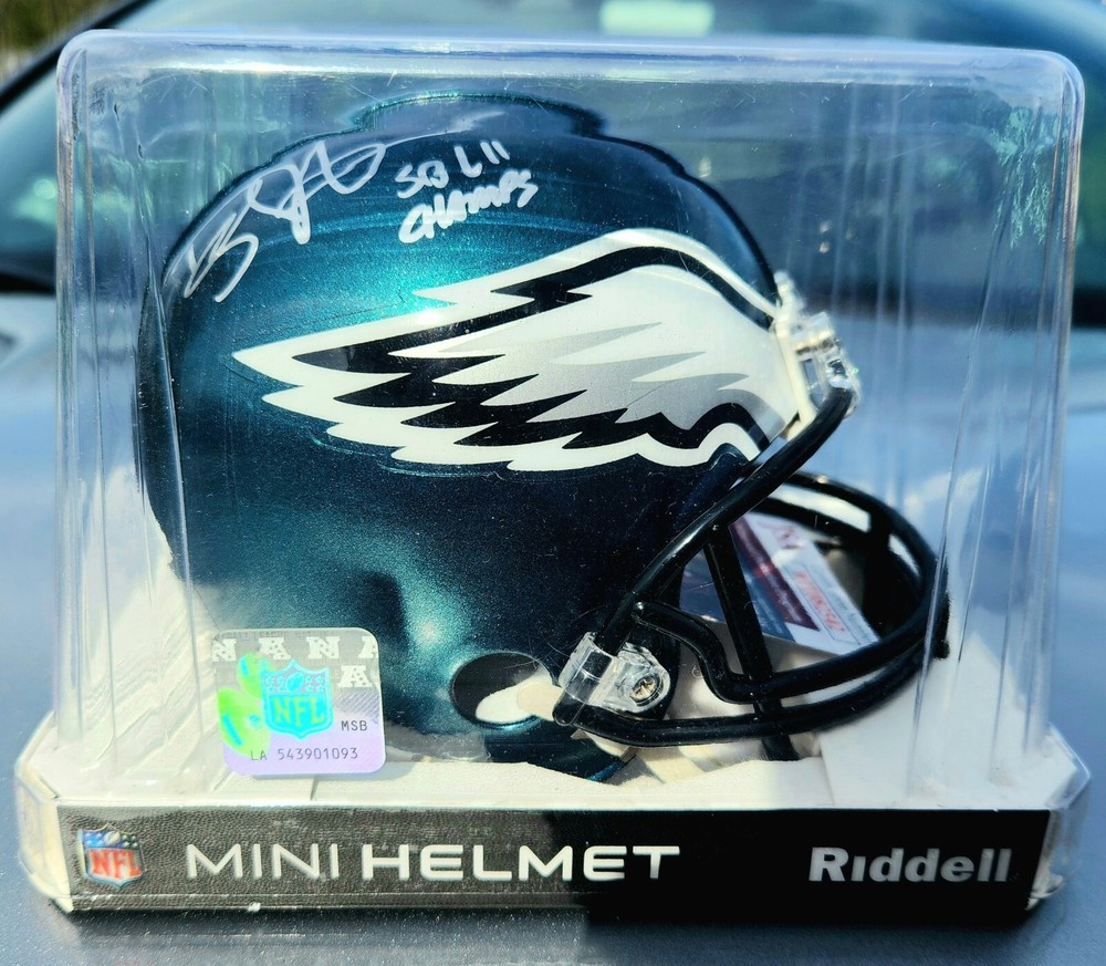 DOUG PEDERSON SIGNED PHILADELPHIA EAGLES MINI HELMET W/ 