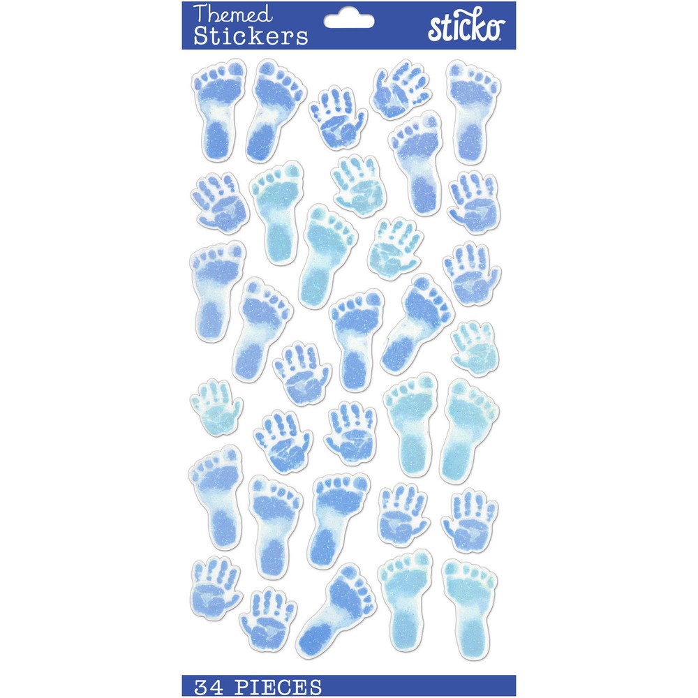 Sticko Baby Boy Prints Stickers Papercraft Planner Supply Scrapbook DIY Craft