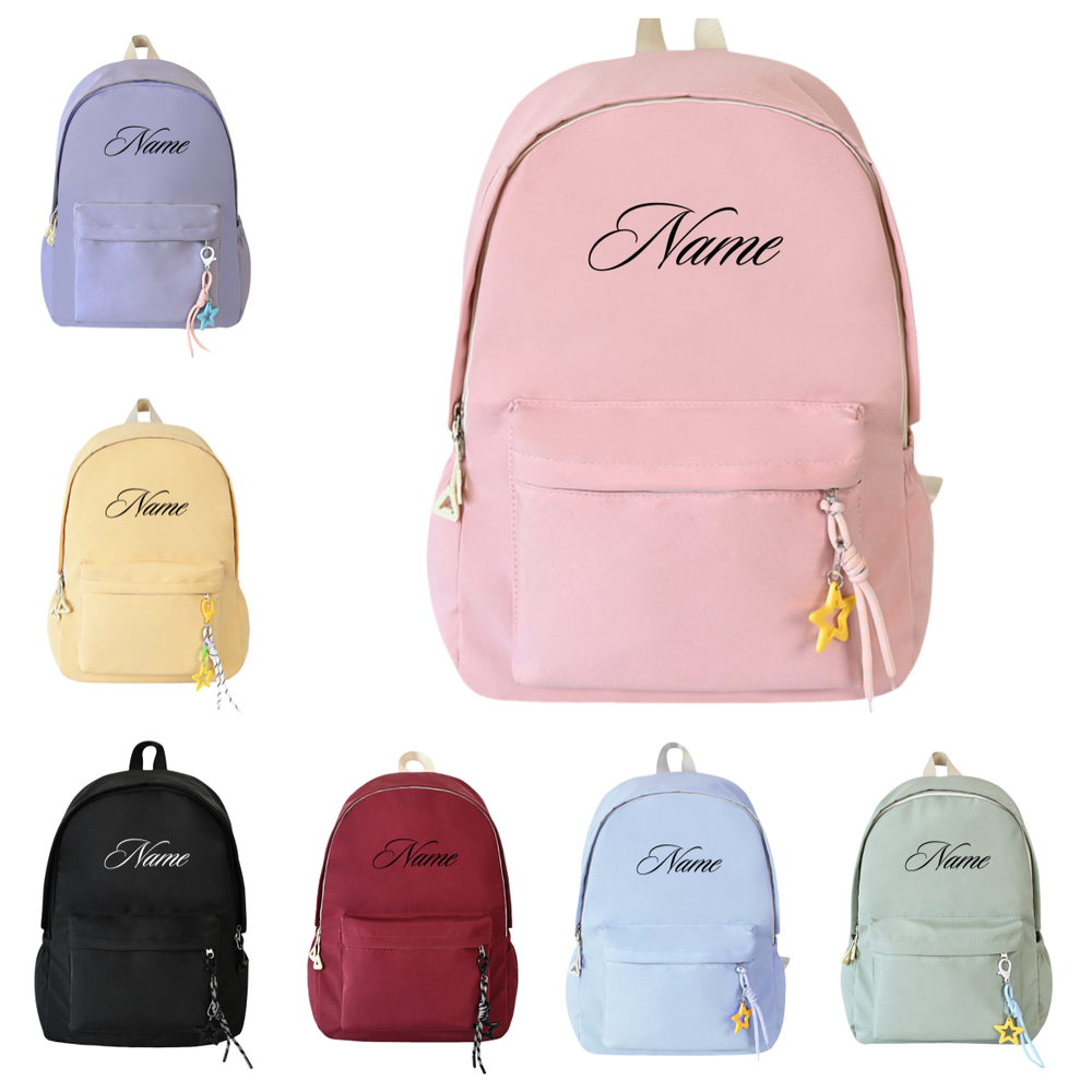 Back to School NameBackpack Personalized Book Bag Custom Name Backpack Kid Gift-image