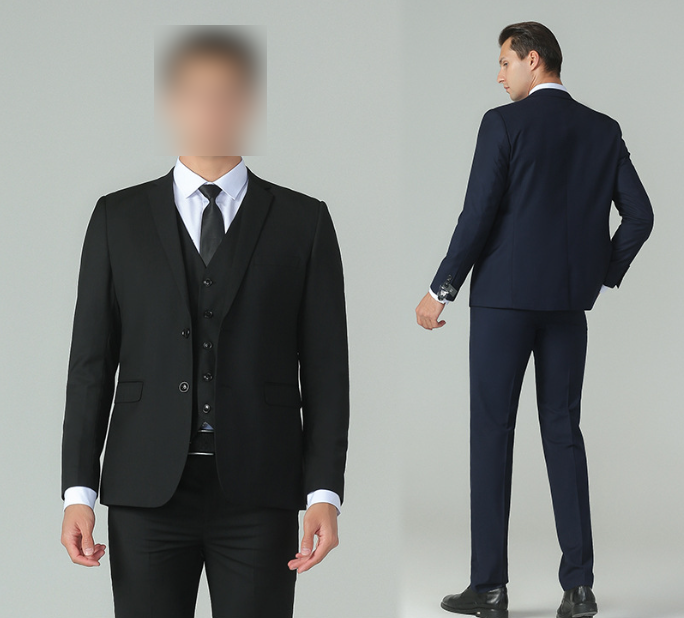 Men's 3 Piece Suit Sets Blazer +Vest+ Pants Wedding Party Business Tuxedo Blazer