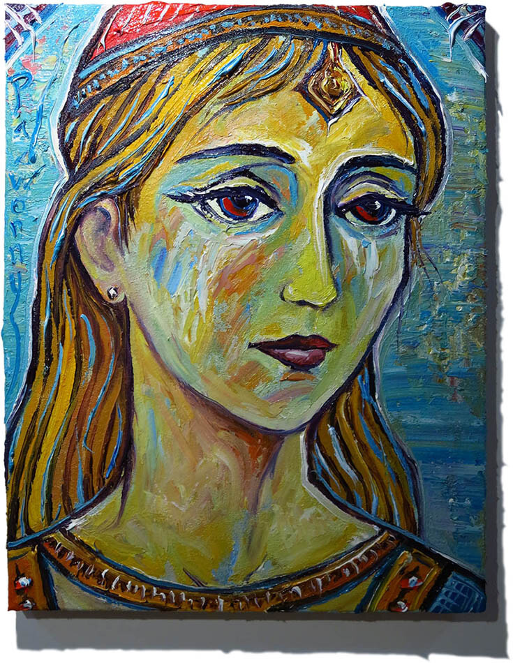 WOMAN PORTRAIT OIL█PAINTING GIRL█REALISM ART█SIGNED VINTAGE ORIGINAL REALIST█POP