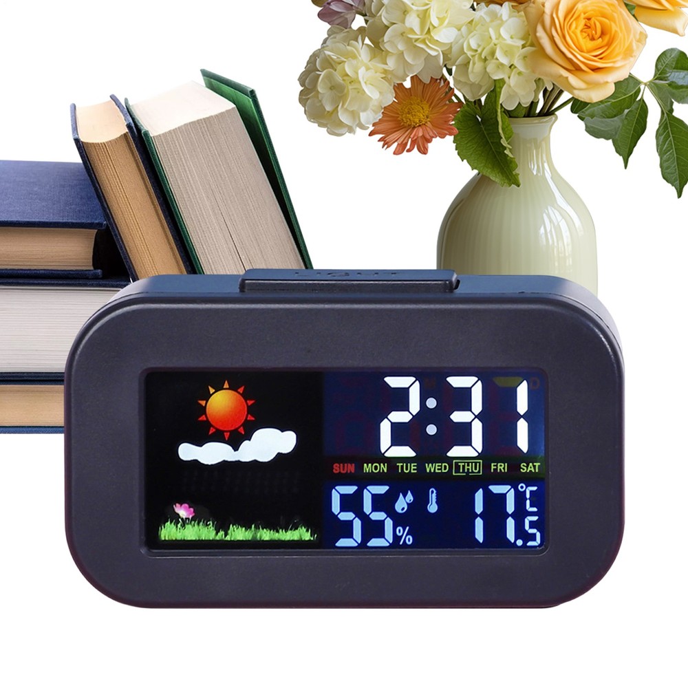 Multifunctional Color Screen Weather Clock Electronic Digital Smart Home Decor