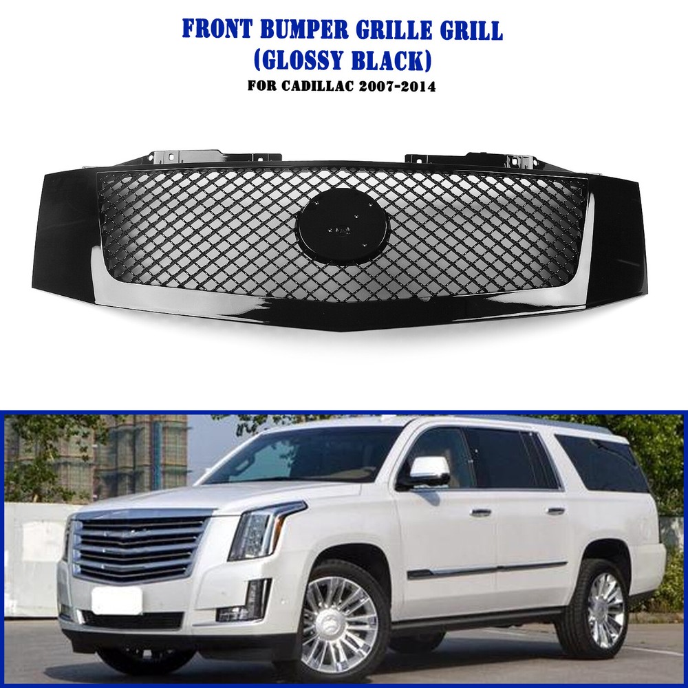 Front Bumper Grille Mesh Grill Kit For Cadillac Escalade / EXT 2007-2014 2012