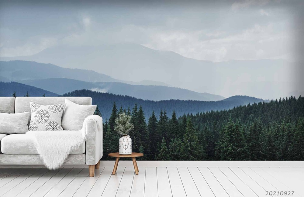 3D Sky Mountains Nature Scenery Wall Murals Wallpaper Murals Wall Sticker