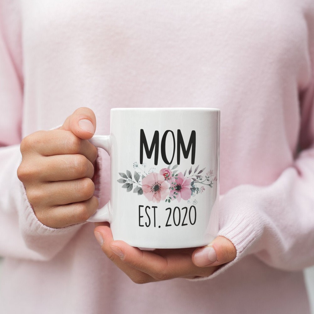 Personalized New Mom Mug Custom 2020 Est Mother's Gift for New Mommy