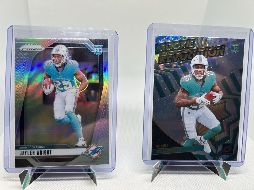 2024 Panini -Donruss And Rookies & Stars Jaylen Wright Miami Dolphins 3 Card Lot