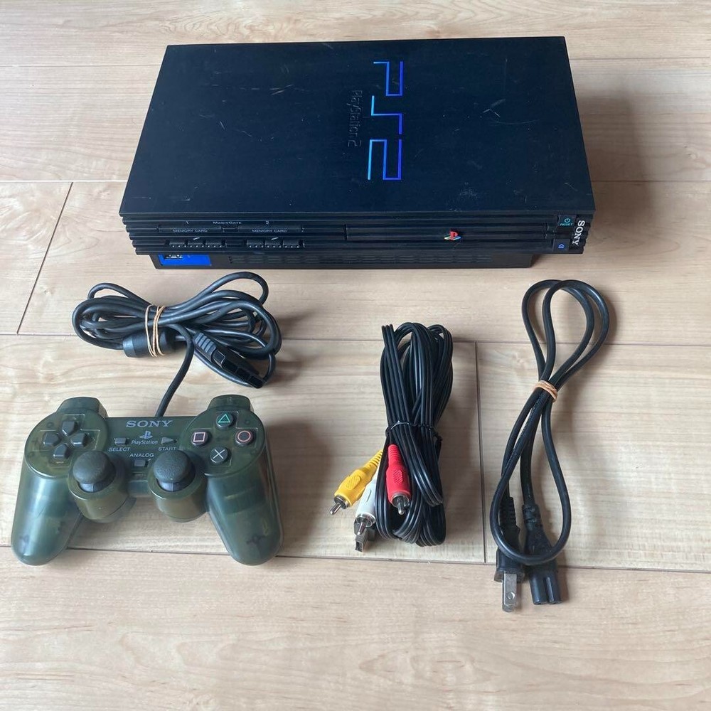 PlayStation 2 Midnight Black SCPH-50000 Used Japan Import