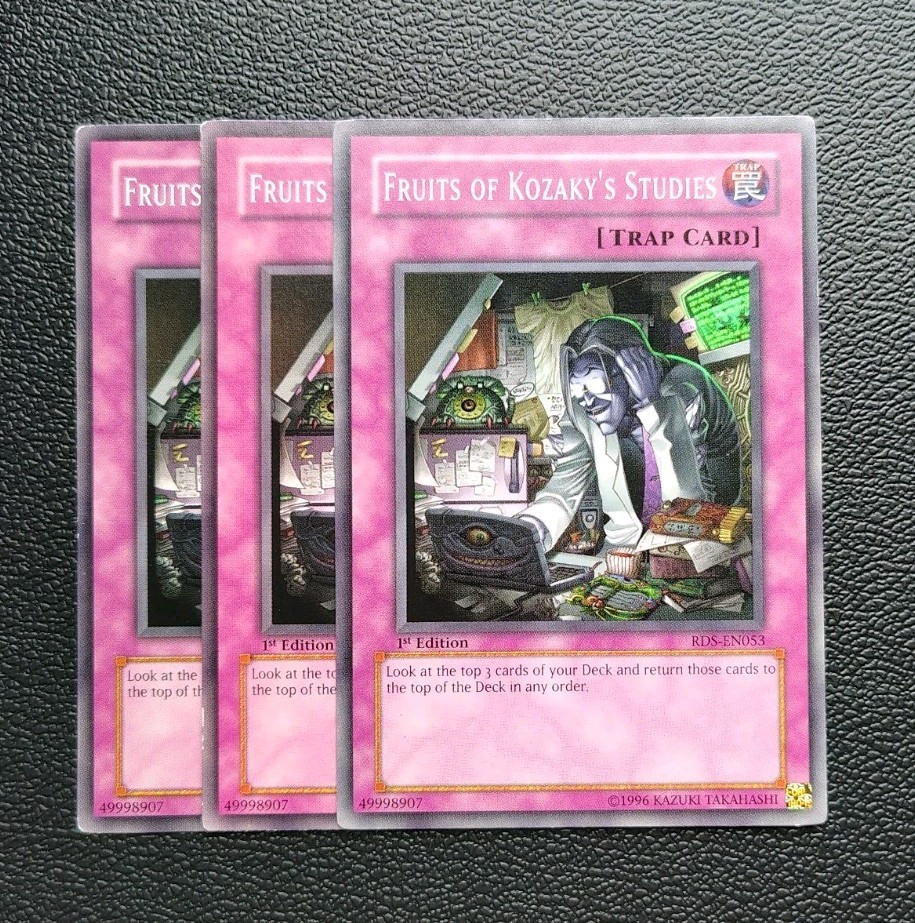 Yu-Gi-Oh Fruits of Kozakys Studies 3X Full Playset