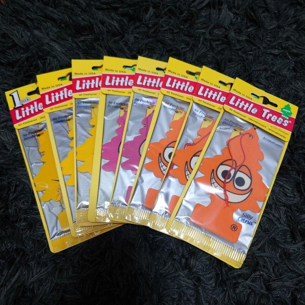 8 Little Trees Car Air Fresheners - Berry, Citrus & Vanilla Scents