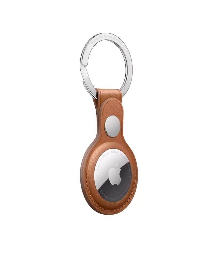 Apple AirTag Leather Keychain in Saddle Brown MX4M2ZM/A