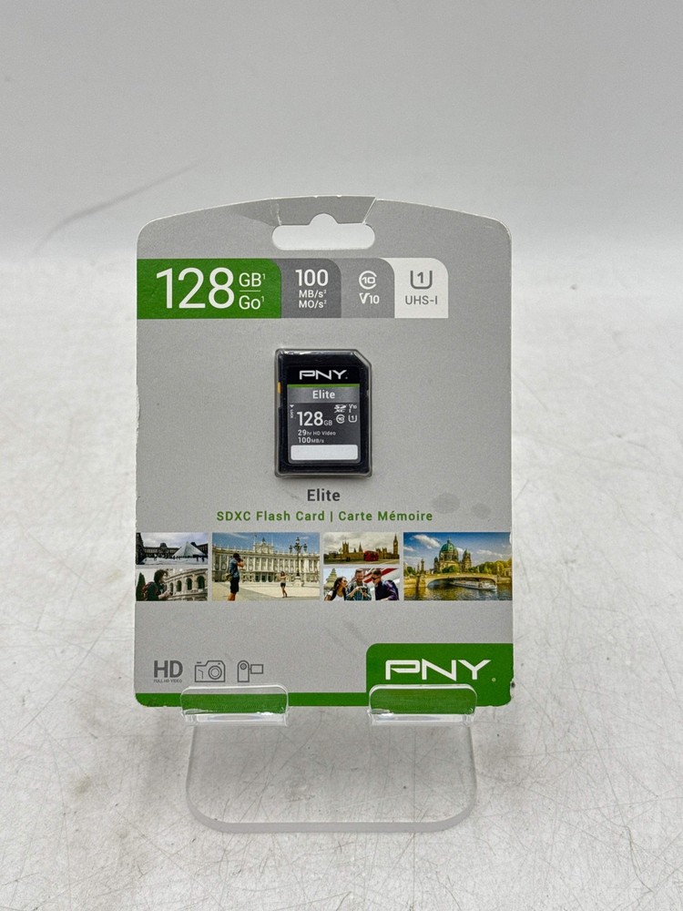 PNY Elite 128GB SDXC Class 10 UHS-I High Speed High Capacity Memory Card