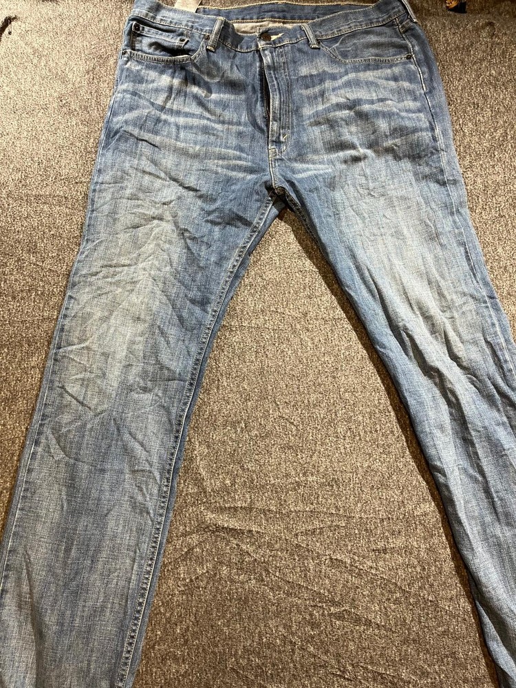 Levi's 505 Denim Jeans Men’s Blue Regular Fit Straight Leg Size 38x34