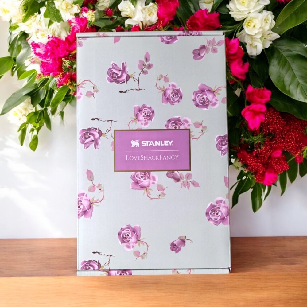 Stanley X Love Shack Fancy Quencher 40 Oz Ribbon Rosa 40 OZ New With Original