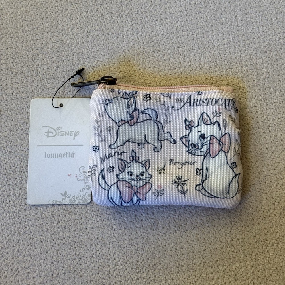 New Loungefly Disney The Aristocats Pretty Marie Pink Coin Purse
