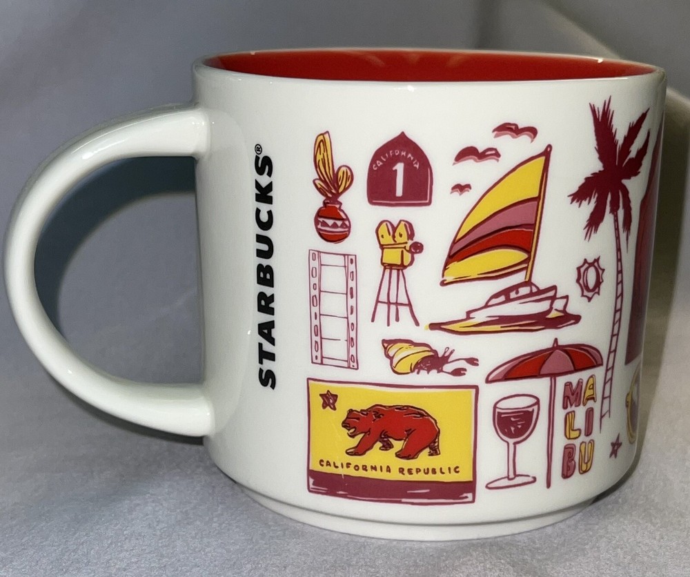 STARBUCKS Been There Series CALIFORNIA 14oz coffee/tea/cocoa mug good shape