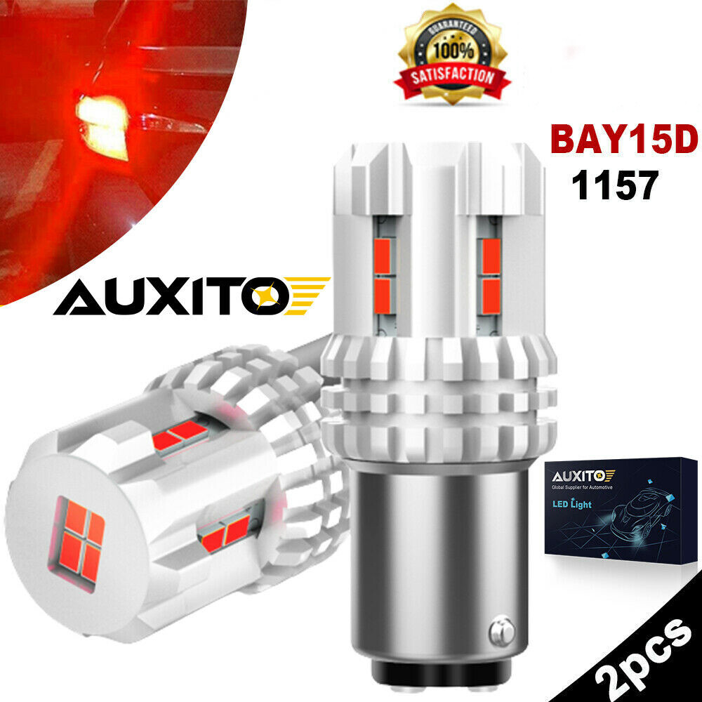 12K Serie 7507 1157 BAY15D Red Tail Stop Brake Light LED Bulbs Fit For Kia Mazda