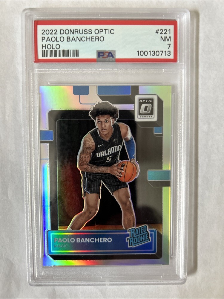 2022 Donruss Optic Paolo Banchero Holo #221 RC Rookie PSA 7 NM