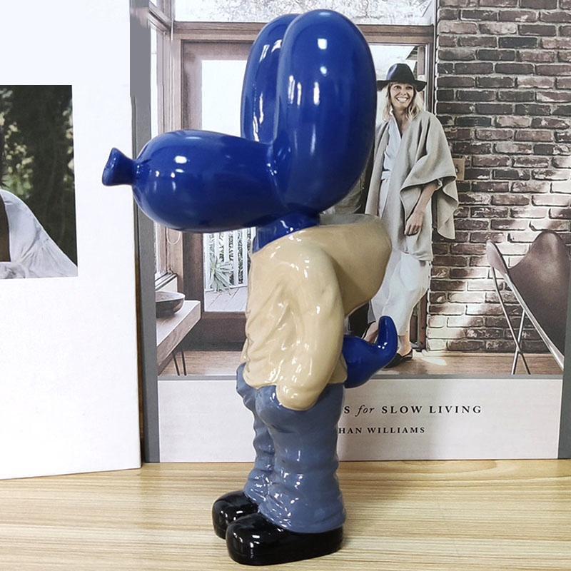 Resin Pocket Balloon Dog Statue Street Trend Art Decoration Statue Home Office