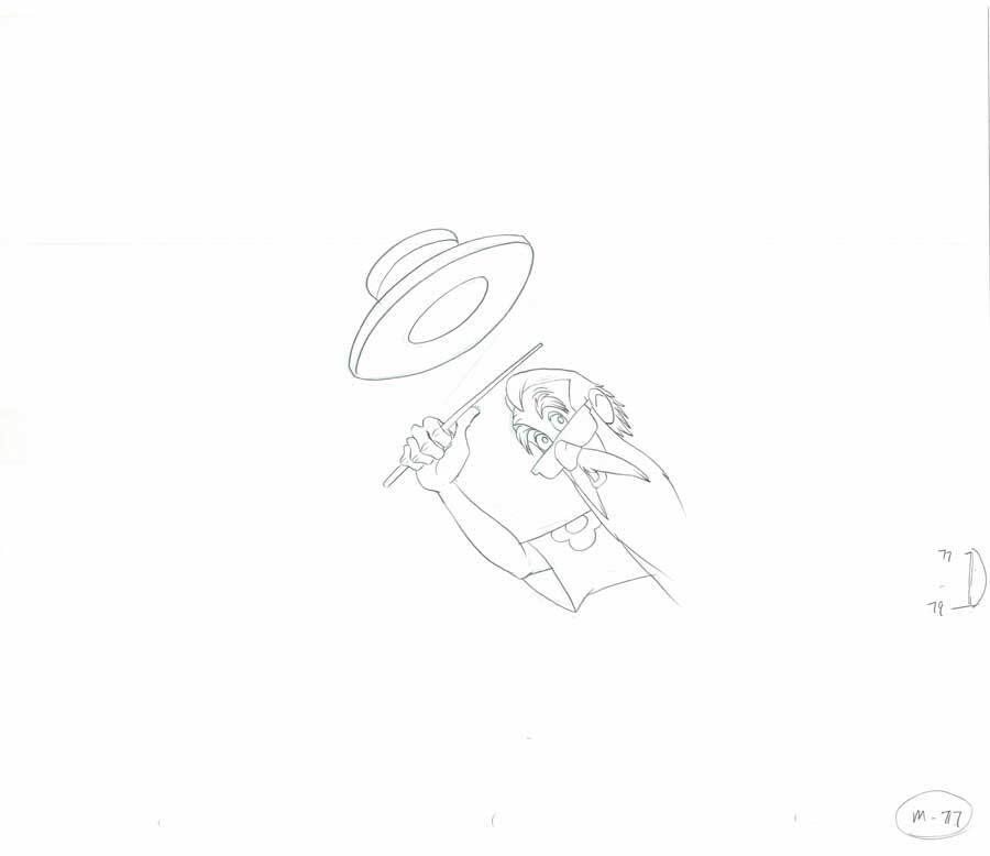 Merlin Magician Sword in the Stone Disney Animation Cel Drawing 2000s Disney 41