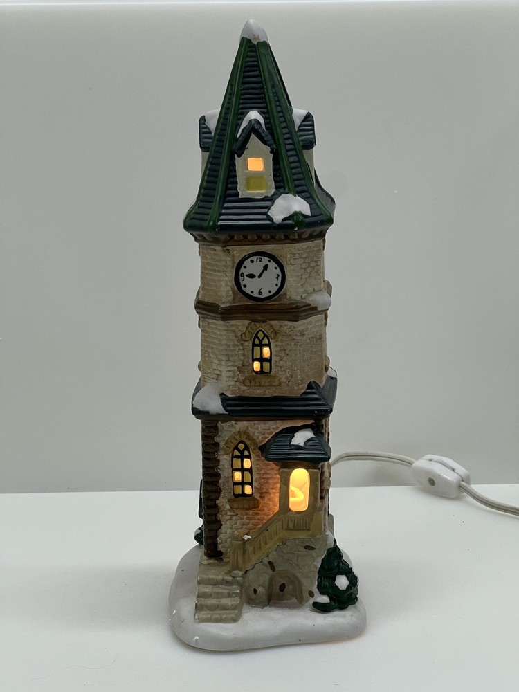 St Nicholas Square Village Collection Clock Tower Christmas Town Building  