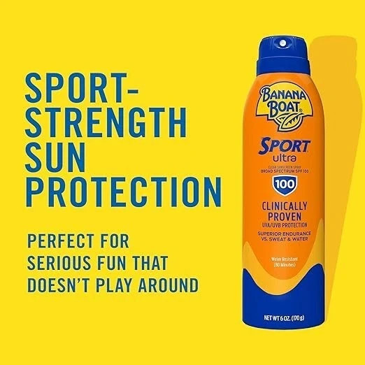 Banana Boat Sport Ultra SPF 100 Sunscreen Broad Spectrum Sweat-Resistant 🌞🔥
