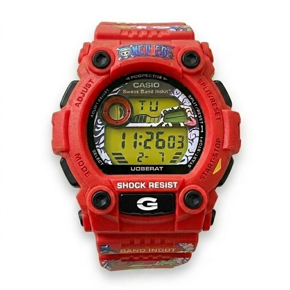 G-Shock DW6900 Digital Men Watch Rare 1Piece Luffy Graffic Style Limited Edition