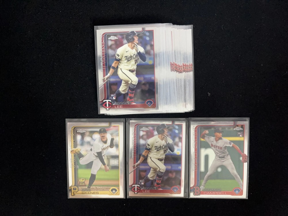 2025 Topps Chrome RC Rookie Brooks Lee Paul Skenes #300 Lot*19 HD