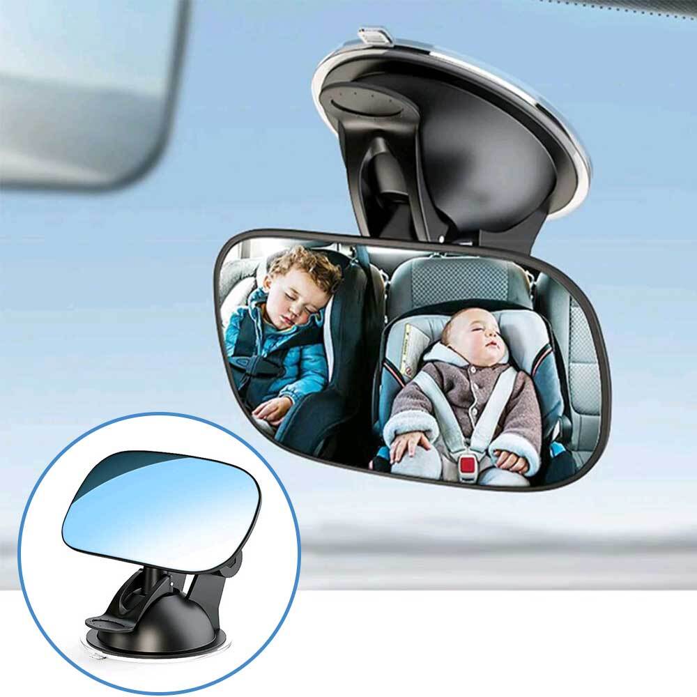 Universal Car Interior Windshield Mirror 360 Degree Rotatable Suction Cup Mirror
