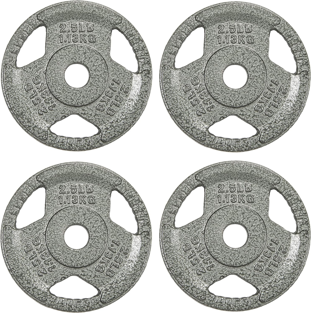 Cast Iron Plate Weight Plate for Strength Training and Weightlifting, Olympic or
