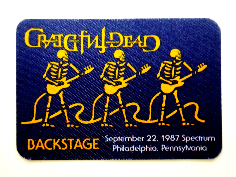 Grateful Dead Backstage Pass Spectrum Philadelphia 1987 Mouse GD