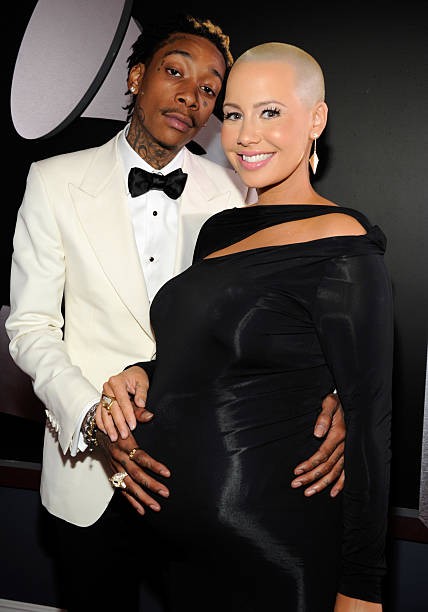 Wiz Khalifa and Amber Rose at 55th GRAMMY Awards 2013 Photo