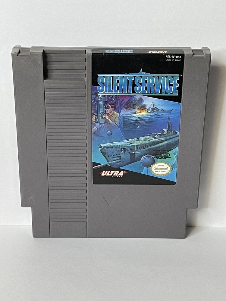 Silent Service (Nintendo NES, 1989) Cartridge Only Cleaned Tested Free Shipping