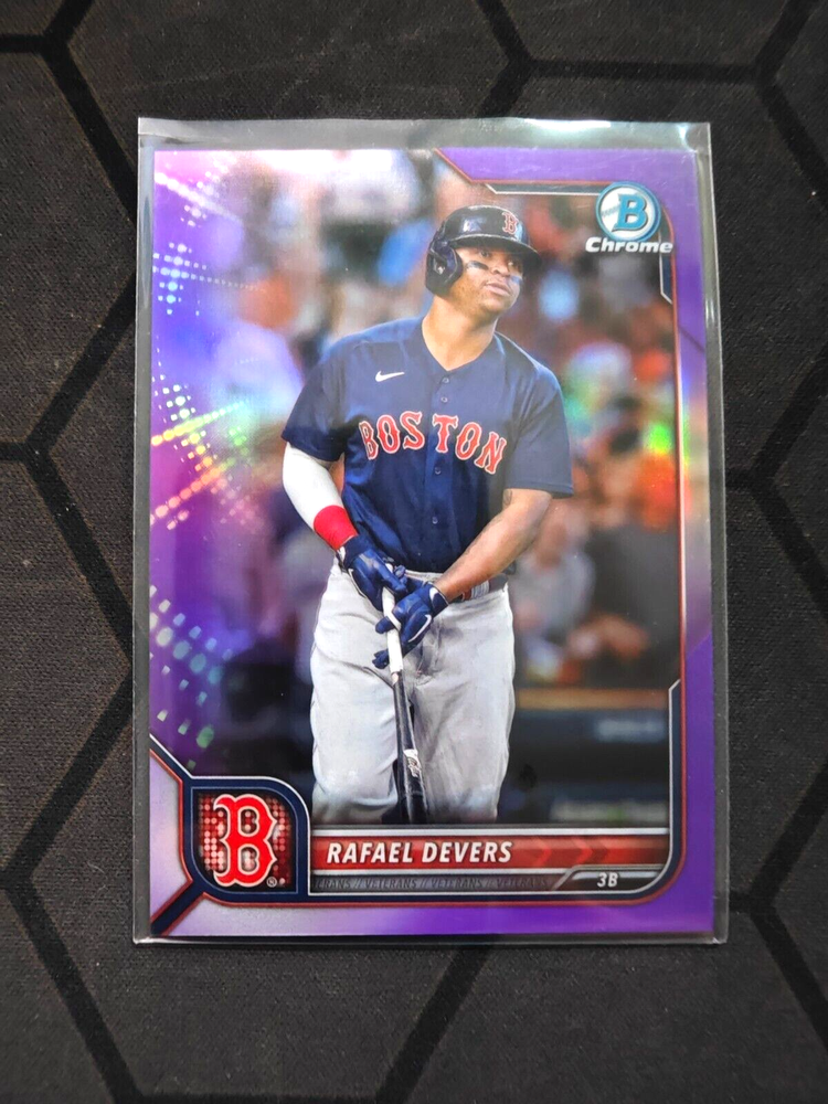 2022 Bowman Chrome Baseball Purple Refractor Rafael Devers 112/250