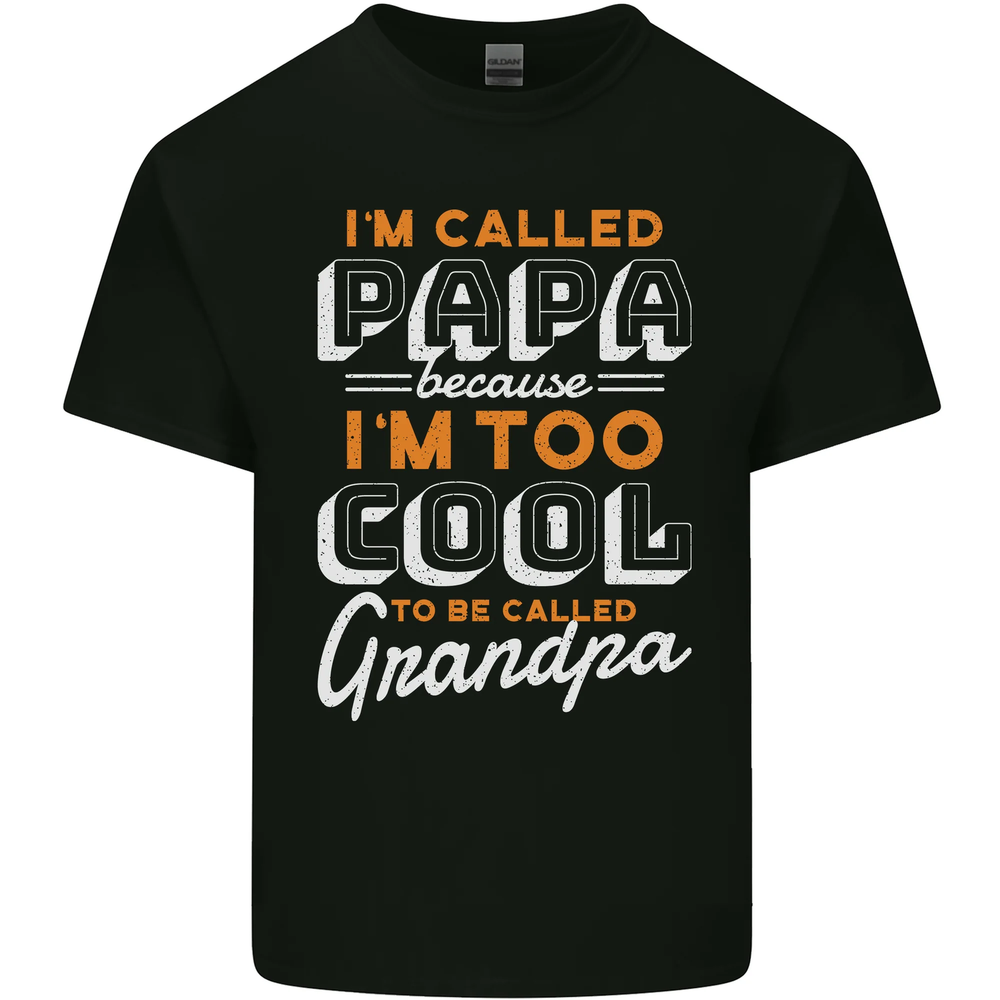 Grandparents Day I'm Called Papa Mens Cotton T-Shirt Tee Top