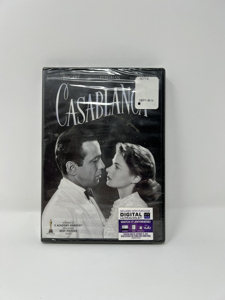 Casablanca 1942 (DVD, 2012) Humphrey Bogart & Ingrid Bergman DVD, New Sealed,S22