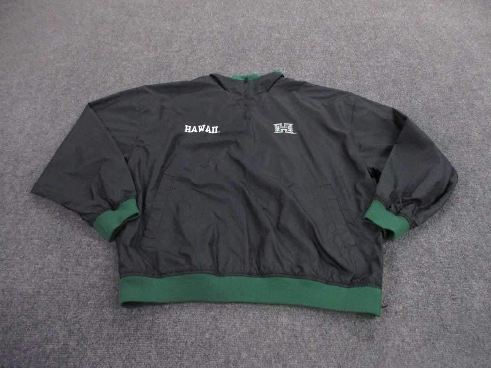 Vintage Hawaii Warriors Jacket Adult L Football Champs Windbreaker Athletic Mens