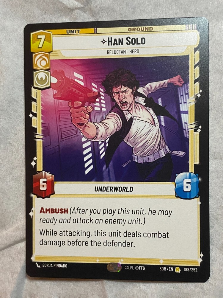 STAR WARS UNLIMITED TCG SoR HAN SOLO Rare Card NM
