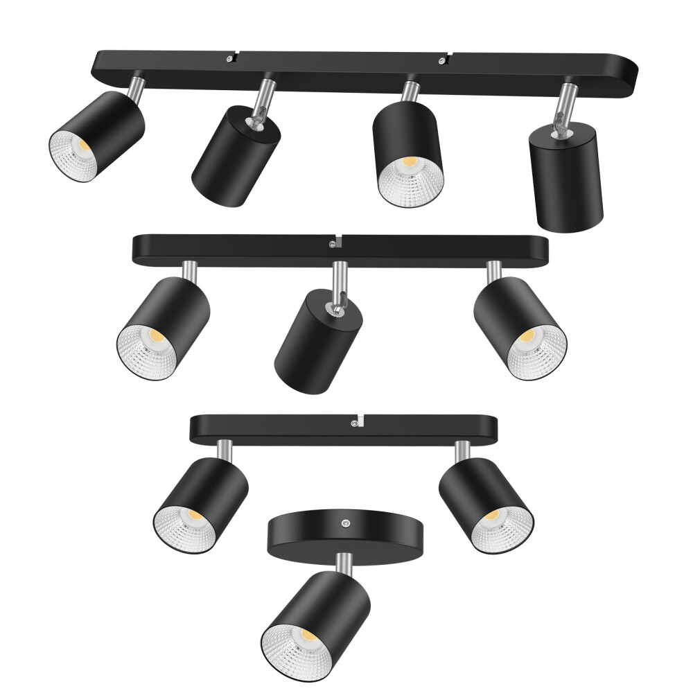 Track Lighting 2/3/4 Lights Spot Light Flush-Mount Ceiling Light Fixture