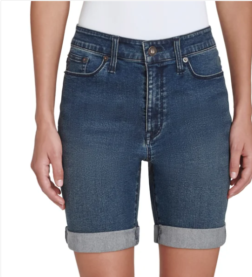 DKNY Jeans Women's Denim Bermuda Short Dark Blue size 8
