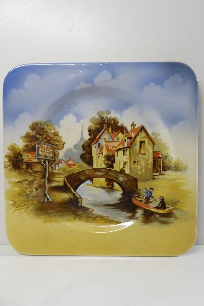 Vintage L & Sons Hanley England Pottery Jolly Boatman Plate