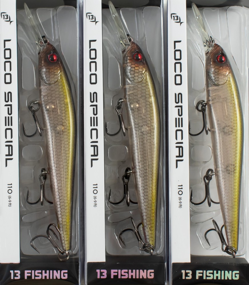 (LOT OF 3) 13 FISHING LOCO SPECIAL 110 9/16OZ LS69-25 GOLDED NUGGET H7309