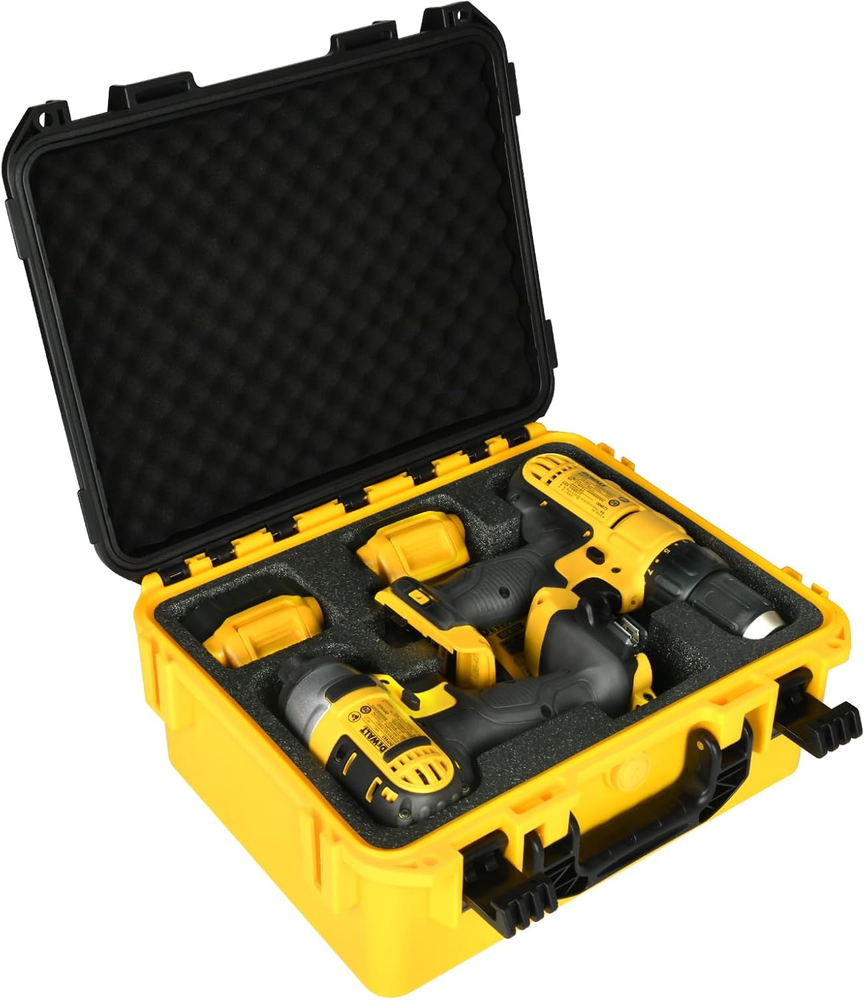 Impact Drill Driver Case for Dewalt: Waterproof Tool Box for 20V MAX XR Brushles